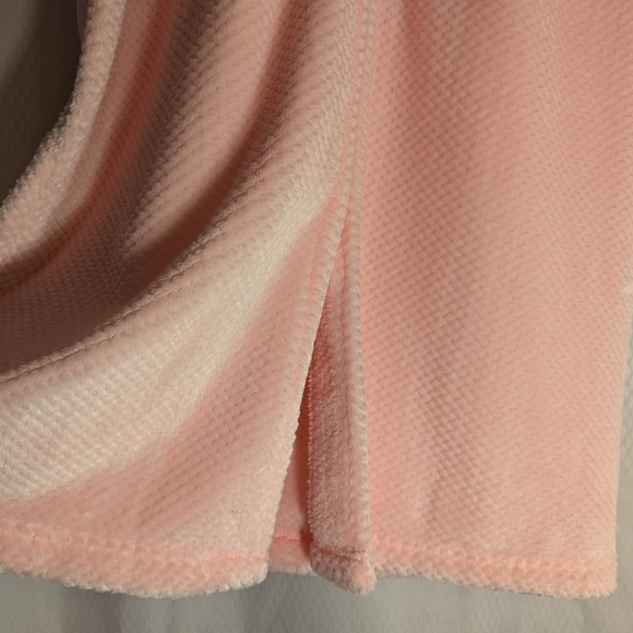 Charter Club Intimates Petite Long-Sleeved Zip-Front Robe, Pastel Pink P/S, NWOT - Picture 7 of 13